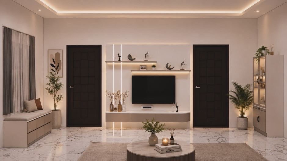 Monochrome TV Wall