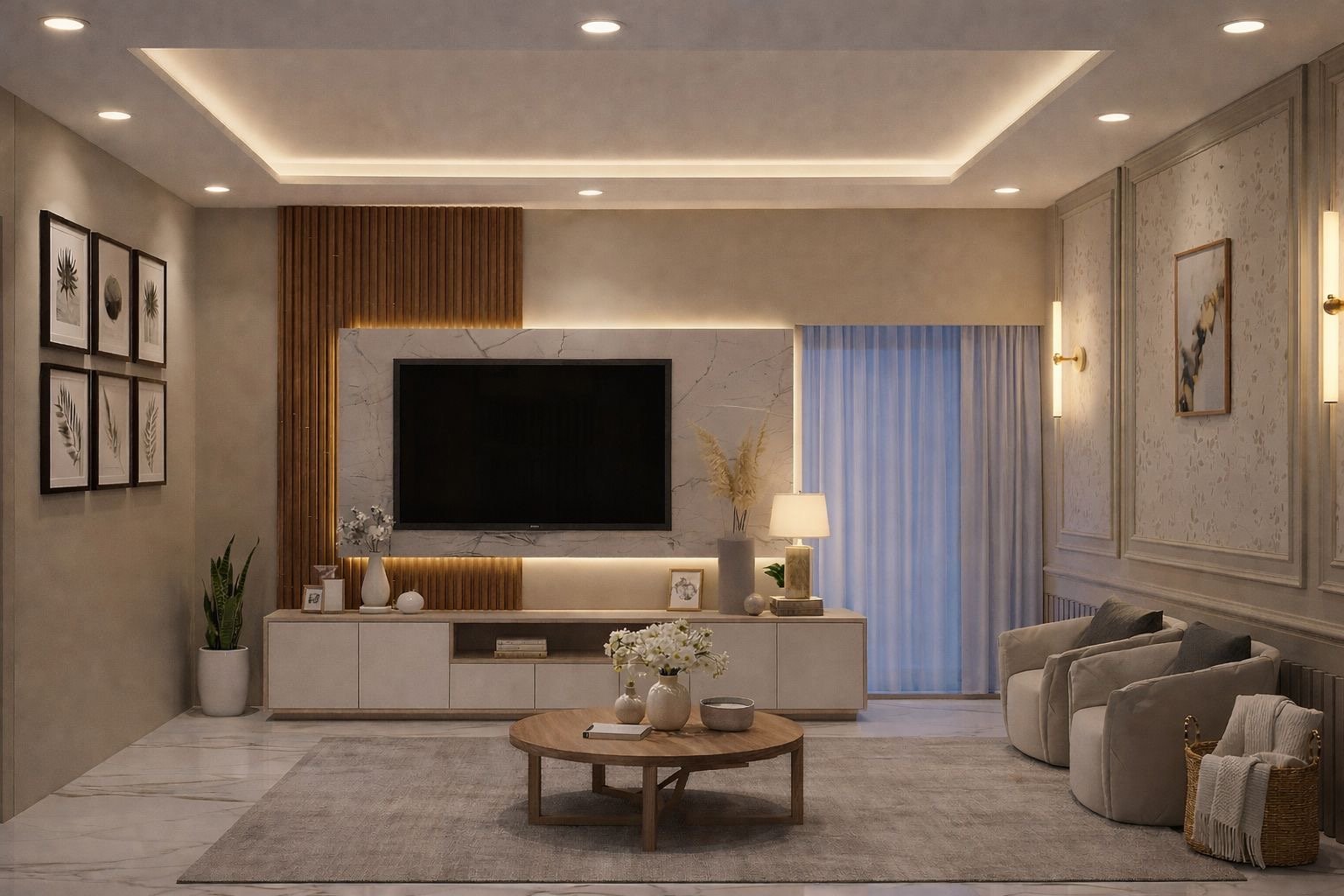 Golden Hour Living Room